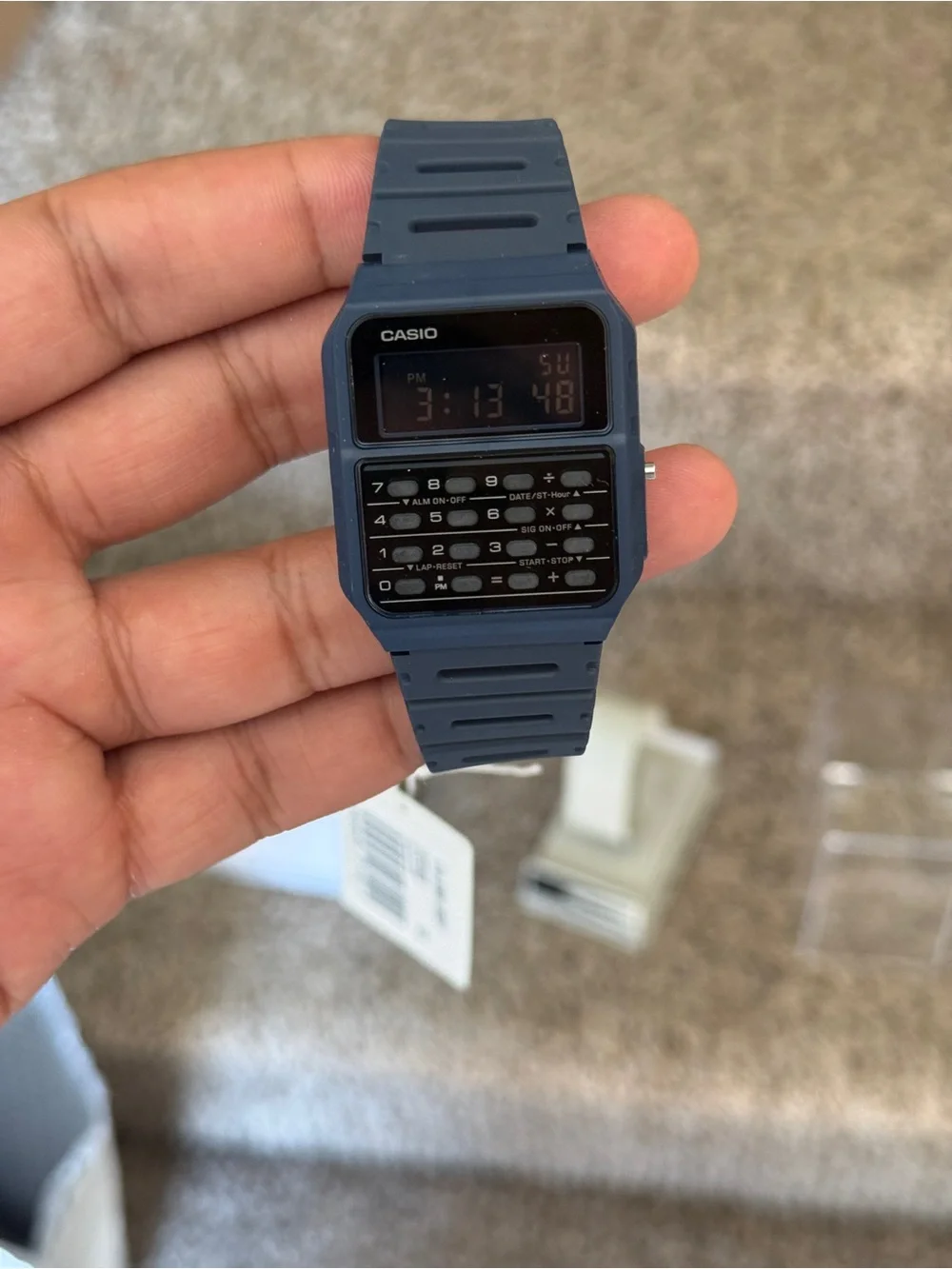Casio Databank Calculator Alarm Calendar Dual Time Unisex trendy Watch